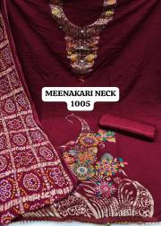 Sagar Impex  MEENAKARI NECK DAMAN